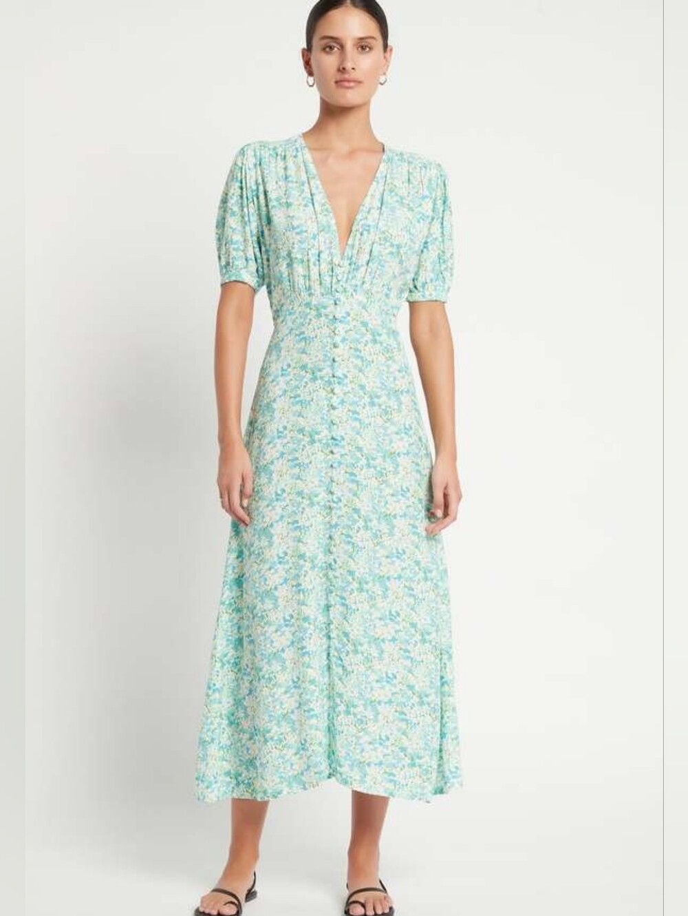 Faithfull The Brand Bellavista Varenna Floral Midi Dress XS